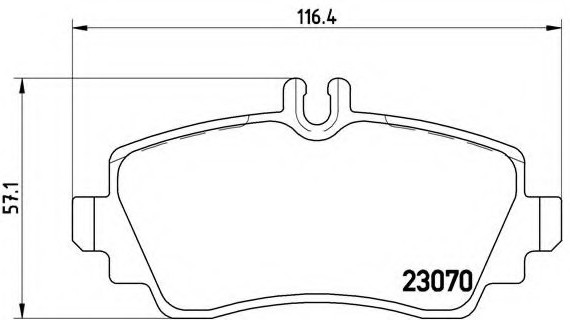 P50036 BREMBO (Германия) P50036_=650 00=FO668581=661 000B-SX=FDB1357=571944B !колодки дисковые п. \ MB W168 1.4-2.1 97> P50036 BREMBO