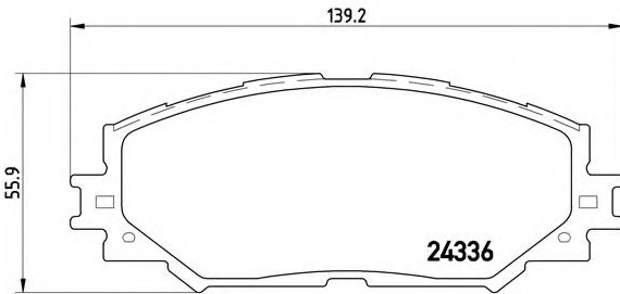 P83082 BREMBO (Германия) Гальмівні колодки дискові BREMBO