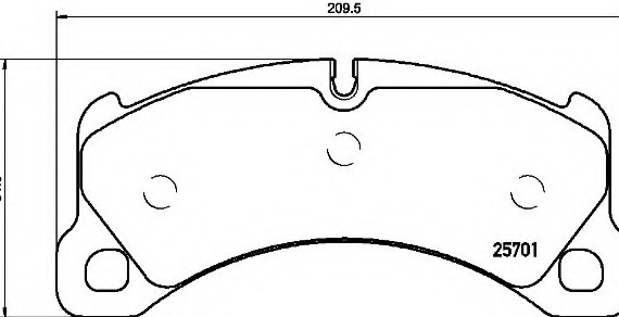 P65033 BREMBO (Германия) Гальмівні колодки дискові BREMBO