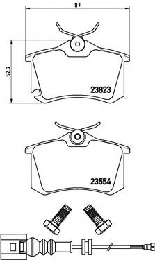 P85066 BREMBO (Германия) Гальмівні колодки дискові BREMBO