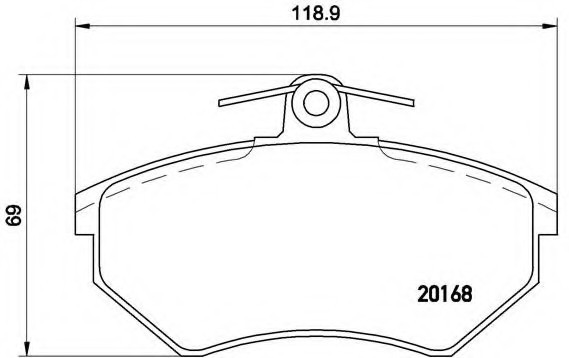 P85015 BREMBO (Германия) Гальмівні колодки дискові BREMBO