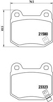 P56048 BREMBO (Германия) Гальмівні колодки дискові BREMBO