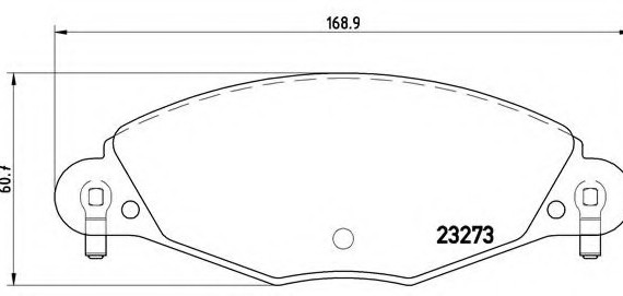 P61072 BREMBO (Германия) P61072_=827 04=838 004B-SX=FDB1412=221945 !колодки дисковые п. \ Citroen C5 2.2HDi/3.0i 00> P61072 BREMBO