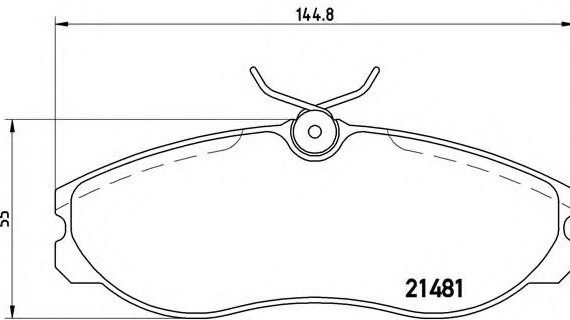 P24039 BREMBO (Германия) P24039_=GDB1113=572382B!колодки дисковые п. \ Ford Maverick all,Nissan Terrano 2.4-2.7TD 93> P24039 BREMBO