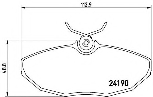 P36015 BREMBO (Германия) Гальмівні колодки дискові BREMBO