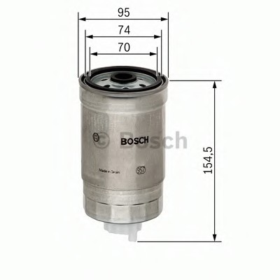 1457434451 BOSCH Фильтр топливный NISSAN (пр-во Bosch)