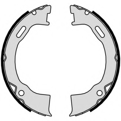 S24549 BREMBO (Германия) S24549_колодки барабанные ручника! \ Jeep Wrangler/Cherokee 2.4/2.5/2.8CRD/3.7/4.0 91-99 S24549 BREMBO