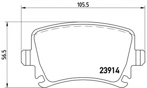 P85095 BREMBO (Германия) Гальмівні колодки дискові BREMBO