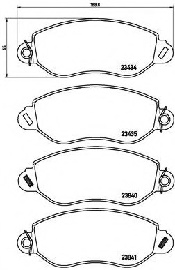 P24053 BREMBO (Германия) Гальмівні колодки дискові BREMBO