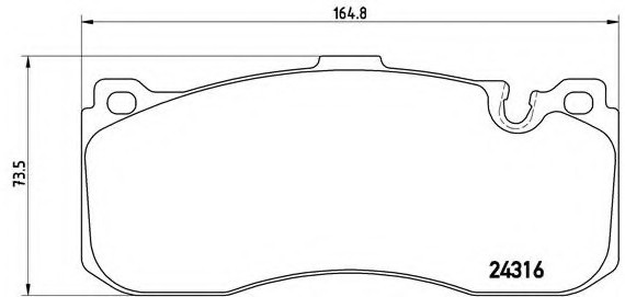 P06041 BREMBO (Германия) Гальмівні колодки дискові BREMBO