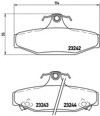 P15004 BREMBO (Германия) Гальмівні колодки дискові BREMBO