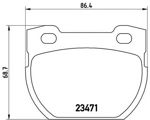 P44006 BREMBO (Германия) Гальмівні колодки дискові BREMBO