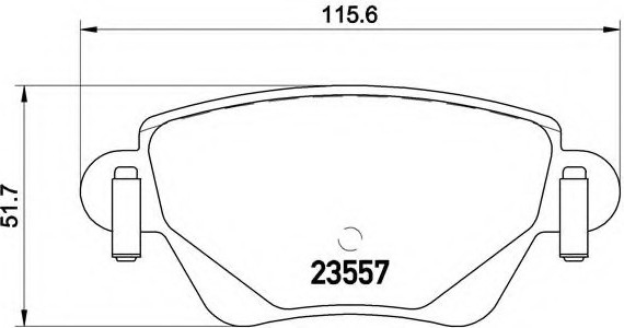 P24059 BREMBO (Германия) Гальмівні колодки дискові BREMBO