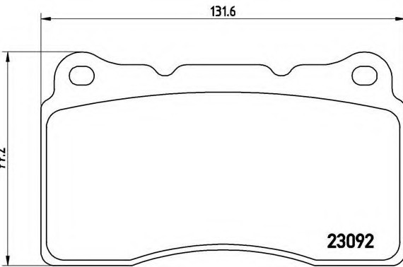 P54040 BREMBO (Германия) Гальмівні колодки дискові BREMBO