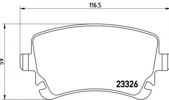 P85076 BREMBO (Германия) Колодки зад vw transporter v platformchassis 7jd, 7je, 7jl, 7jy, 7jz, 7fd 1103-1109 P85076 BREMBO