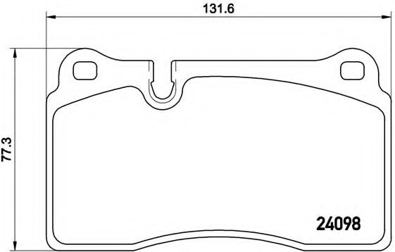 P85116 BREMBO (Германия) P85116_колодки дисковые п.! \ Audi A3 RS3 2.5i quattro 11>/TT 2.5TFSi quattro 09> P85116 BREMBO