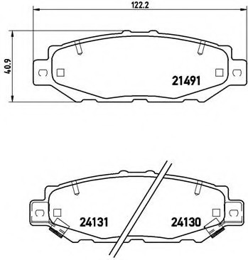 P83038 BREMBO (Германия) Гальмівні колодки дискові BREMBO