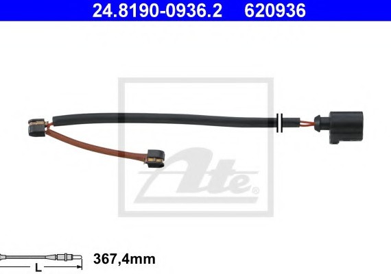24819009362 Ate Датчик зносу гальмівних колодок