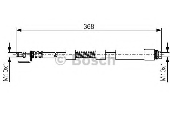 1987476059 BOSCH 1 987 476 059_!шланг торм. пер. \ Ford Transit 1.8 16V/1.8Di/1.8TDi 02> L=368 1987476059 BOSCH