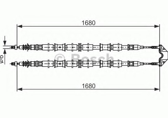 1987482107 BOSCH Гальмівний трос BOSCH