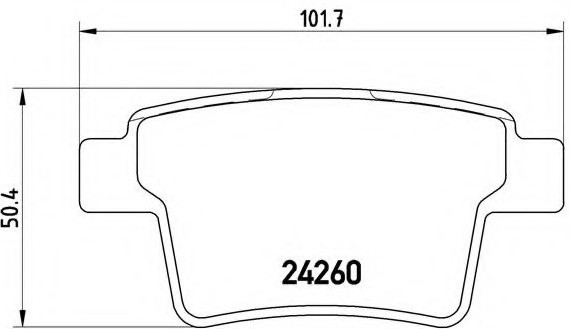 P24063 BREMBO (Германия) P24063_=1149 10 !колодки дисковые з. \ Ford Mondeo 1.8SCi/3.0 V6 24V/2.2TDCi 03> P24063 BREMBO