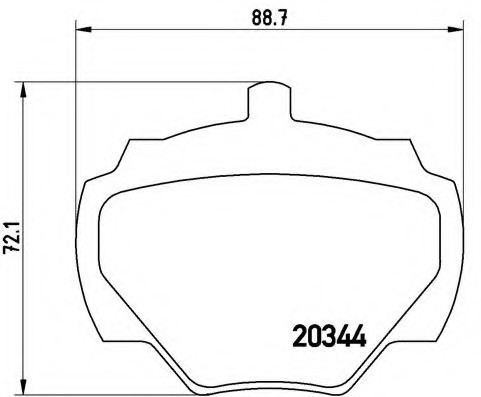 P44001 BREMBO (Германия) Колодки зад land rover range rover i ae, an, haa, hab, ham, hbm, re, rn 0881-0990 P44001 BREMBO