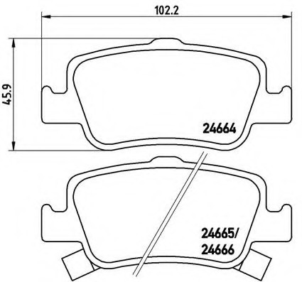 P83080 BREMBO (Германия) Гальмівні колодки дискові BREMBO