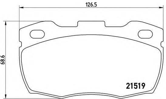 P44015 BREMBO (Германия) Гальмівні колодки дискові BREMBO