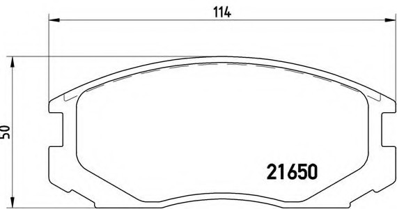 P54015 BREMBO (Германия) P54015_=gdb1129=572375b !колодки дисковые п. mitsubishi lancercolt 1.3-1.8 89-92 P54015 BREMBO