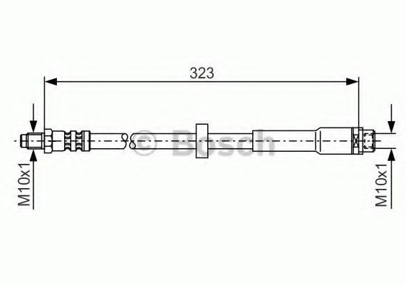 1987476293 BOSCH Тормозний шланг