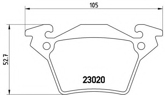 P50032 BREMBO (Германия) Гальмівні колодки дискові BREMBO