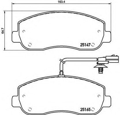 P68062 BREMBO (Германия) Колодки тормоз. передние ( P68062 )