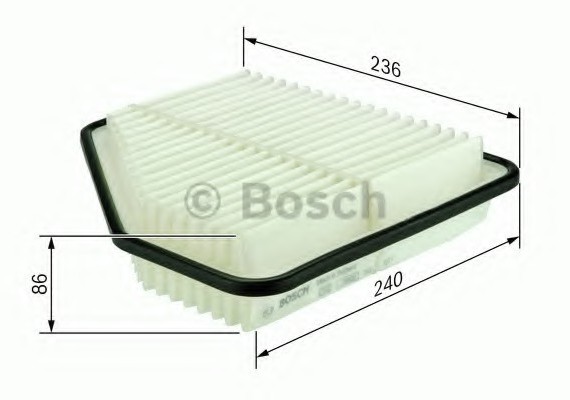 F026400176 BOSCH F 026 400 176_фильтр воздушный! \ Lexus IS 2.2D 05>, Toyota Rav 4 2.2D 06> F026400176 BOSCH