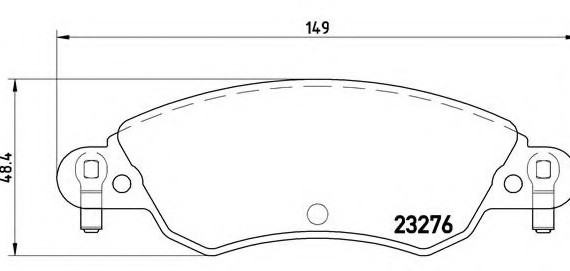 P61070 BREMBO (Германия) Гальмівні колодки дискові BREMBO