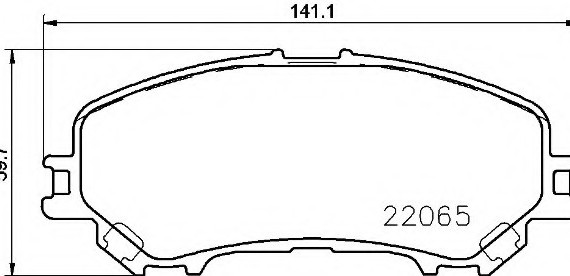 P56100 BREMBO (Германия) Гальмівні колодки дискові BREMBO