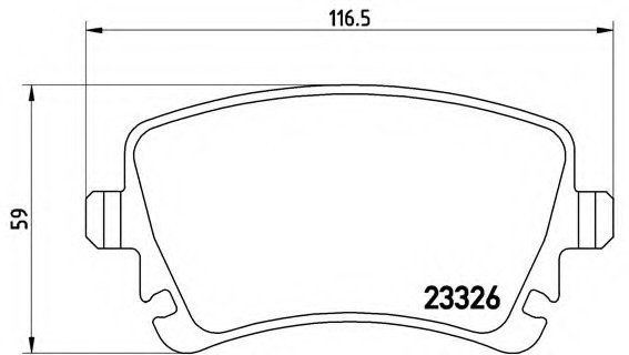 P85064 BREMBO (Германия) Гальмівні колодки дискові BREMBO