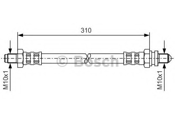 1987476407 BOSCH Шланг тормозной