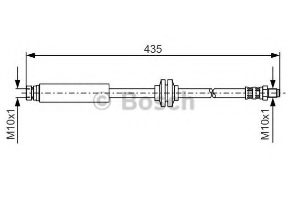 1 987 476 182_!шланг торм. зад. ford focus ii 1.41.61.81.6tdci 04> l=435 1987476182 BOSCH