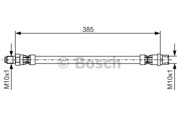 1987476439 BOSCH Шланг гальмівний MERCEDES-BENZ C CLASS (W204)  C 180 Kompressor (204.046) 1987476439 BOSCH