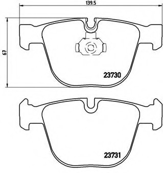 P06026 BREMBO (Германия) Гальмівні колодки дискові BREMBO