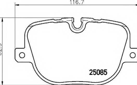 P44025 BREMBO (Германия) Колодка торм. диск. RANGE ROVER SPORT V8 5.0 SUPERCHARGED 09/09- задн. (пр-во BREMBO)