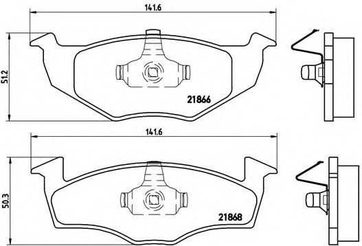 P85025 BREMBO (Германия) Гальмівні колодки дискові BREMBO