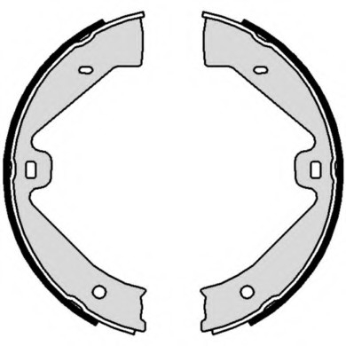 S65505 BREMBO (Германия) S65505_колодки барабанные ручника! \ Audi Q7, MB W164/W251, VW Touareg 02> S65505 BREMBO