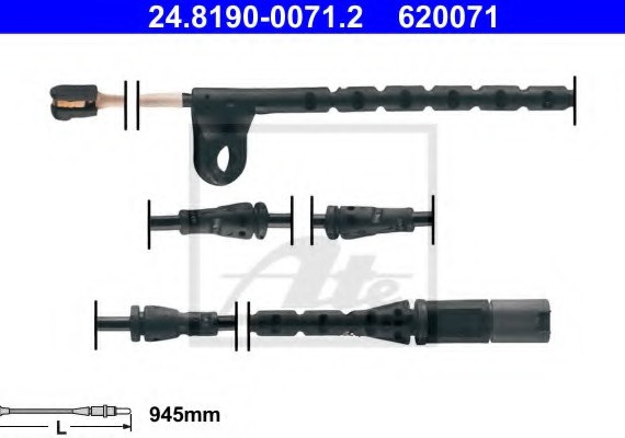 24819000712 Ate Датчик зносу гальмівних колодок