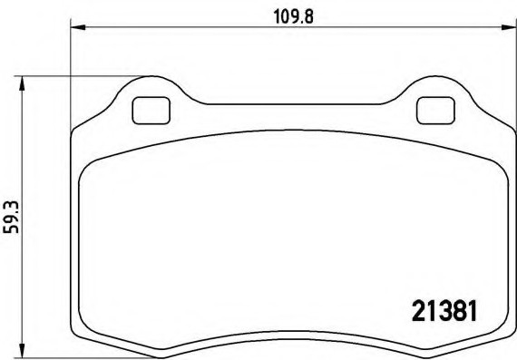 P24073 BREMBO (Германия) Гальмівні колодки дискові BREMBO