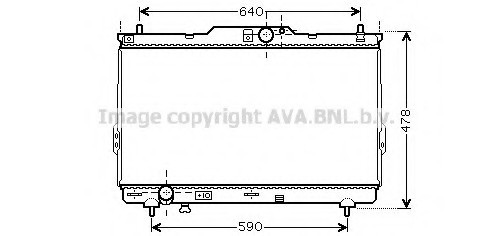 HY2113 AVA COOLING Радіатор охолодження двигуна Hyundai Santa Fe (01-06) 2,0d MT (HY2113) AVA