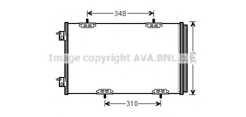 CN5290D AVA COOLING Радиатор кондиционера CITROEN: C-Elysee 06/12- \ PEUGEOT: 301 1.2 VTi 12- CN5290D AVA