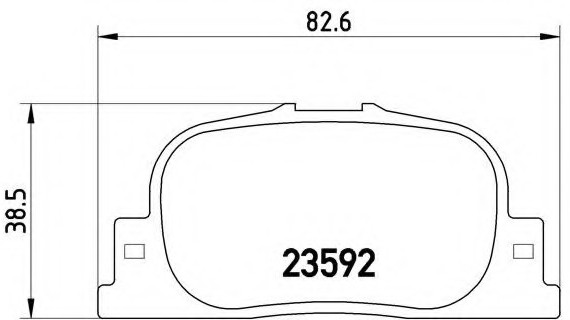 P83063 BREMBO (Германия) P83063_=gdb3278=d2187-01 !колодки дисковые з. toyota camry 2.2i3.0i 00-01 P83063 BREMBO