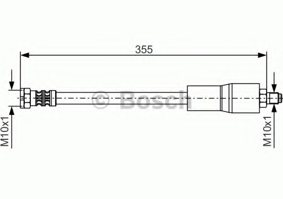 1987476751 BOSCH Шланг тормозной BMW передн. (пр-во Bosch)