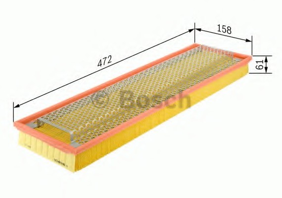 1457429988 BOSCH Повітряний фільтр BOSCH